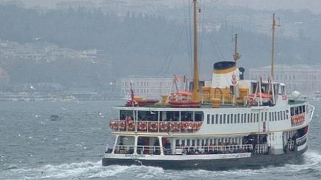 stanbul'da baz vapur seferleri iptal edildi