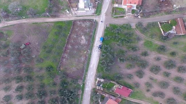 Ezine'de kaak kazya drone ile sust yapld