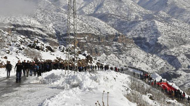 Hakkari'de terr rgt PKK'dan temizlenen Kiyeris Tepesi'ne doa yry dzenlendi