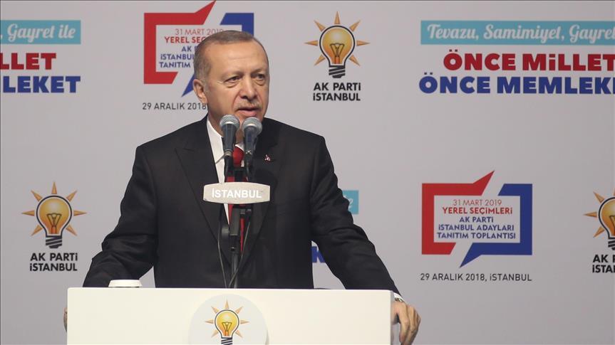 Bakan Erdoan: stanbul'un 3 ilesinde biz aday gstermiyoruz, Cumhur ttifak aday olarak  isim belirledik