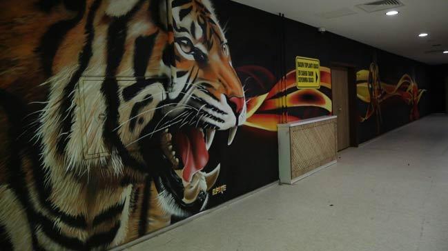 Yeni Malatyaspor'un stad graffiti ile ssleniyor