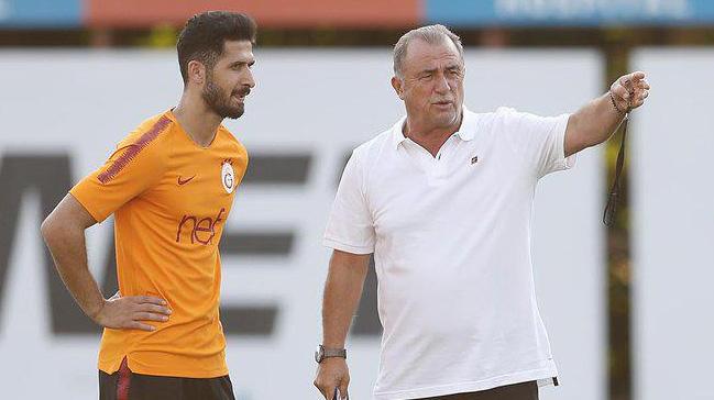 Galatasaray'da tatile kmayan tek oyuncu olan Emre Akbaba, glendirme almalarna balad