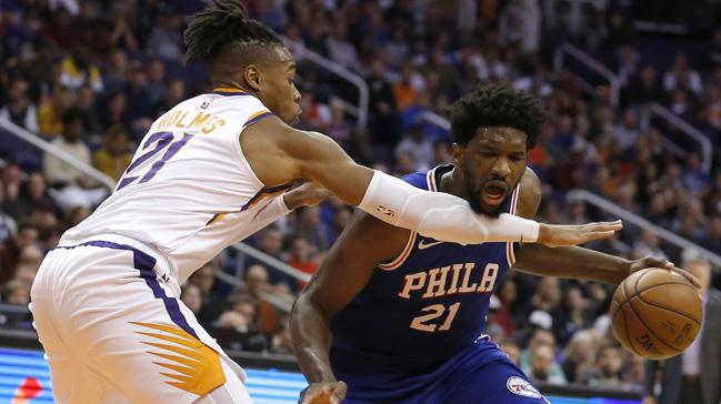Philadelphia 76ers, Joel Embiid'in 42 say att mata Phoenix Suns' devirdi