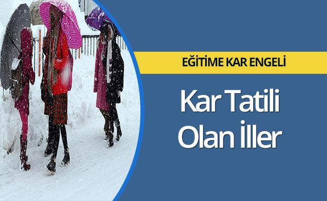 Kar tatili 7 ocak 2019 Hangi iller tatil stanbul kar tatili hangi ileler tatil