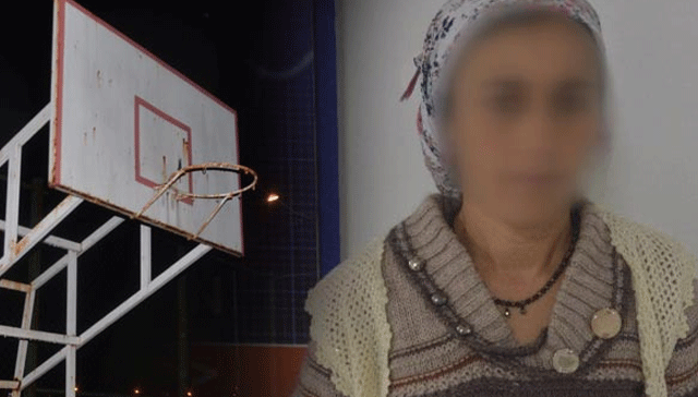 Kendini basket potasna ast, polis son anda kurtard