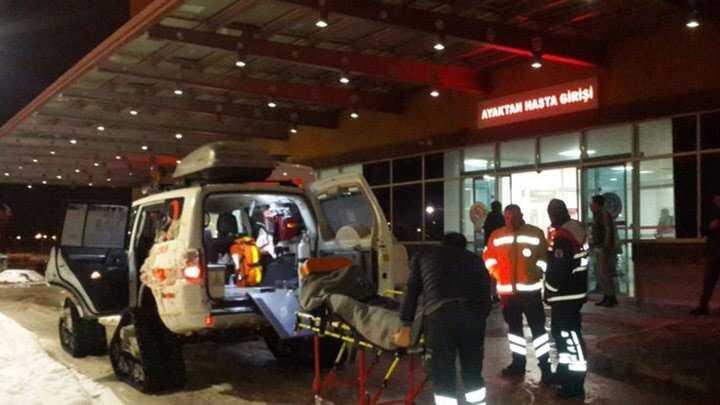 Hastalarn imdadna kar paletli ambulans yetiti
