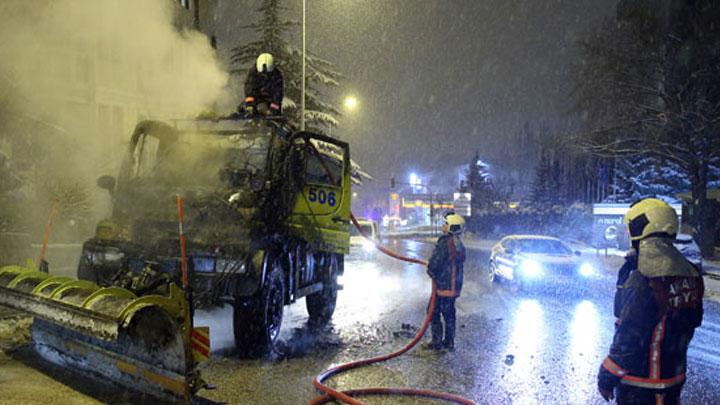 Kar kreme aracn o halde grenler oke oldu: Cann zor kurtard