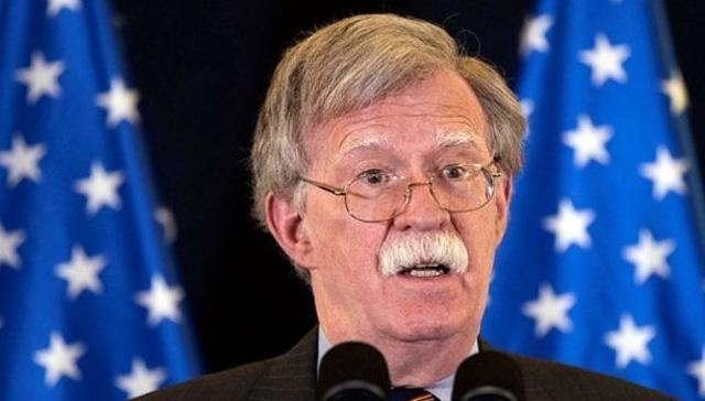 Cumhurbakanl Szcs brahim Kaln ve John Bolton grmesi sona erdi