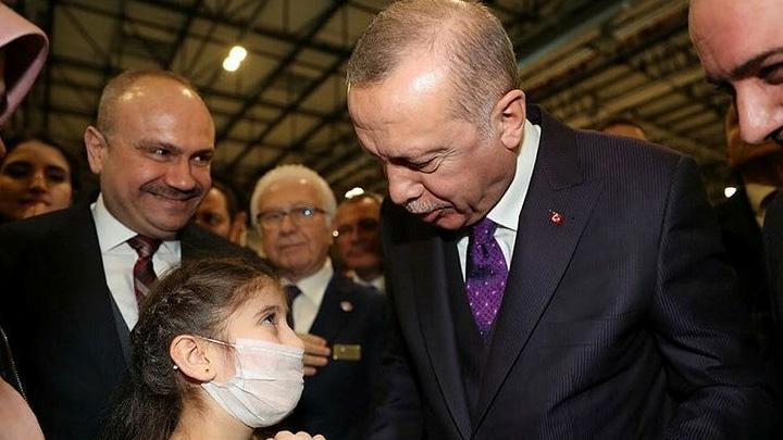 Kalp hastas kz ocuu, Cumhurbakan Erdoan'dan kalp istedi