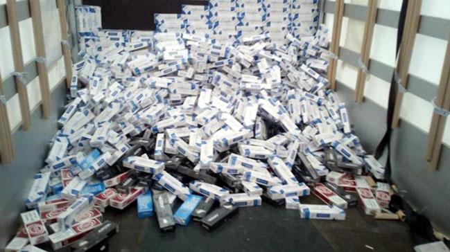 Kzltepe'de 26 bin 400 paket kaak sigara ele geirildi