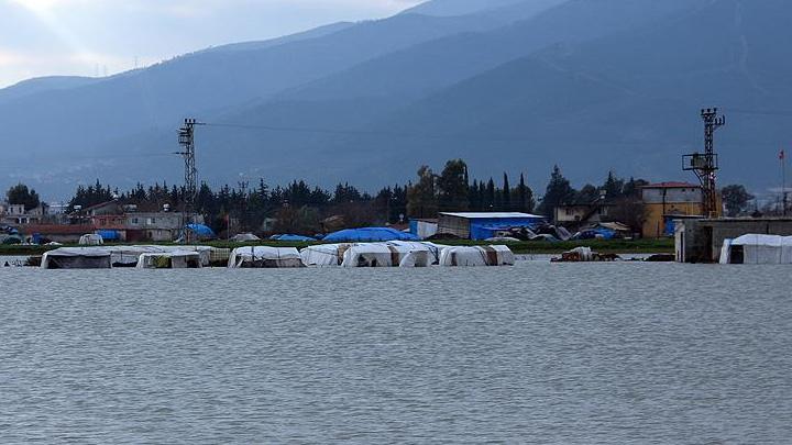 Amik Ovas'nda tarlalar sular altnda