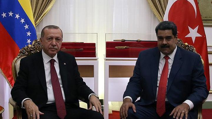 Cumhurbakan Erdoan'dan Maduro'ya destek: Dik dur, yanndayz