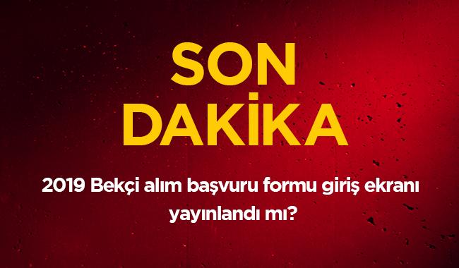 EGM son dakika 10 bin beki alm artlar aklamas 2019 Beki alm bavuru formu giri ekran!