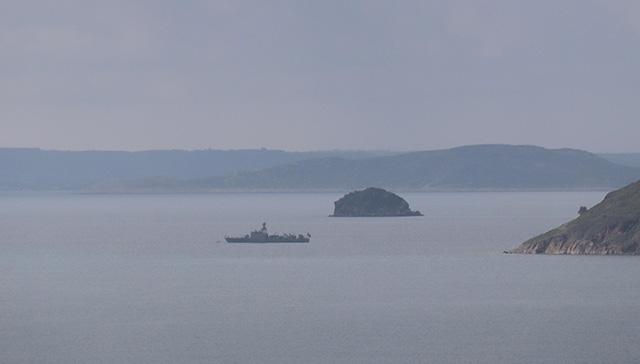 Yunan askerleri Kardak Kayalklar'na yaklaamad