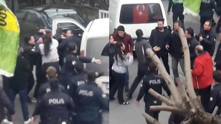 Mahalle kavgasnda ortalk kart, polis biber gazyla mdahale etti