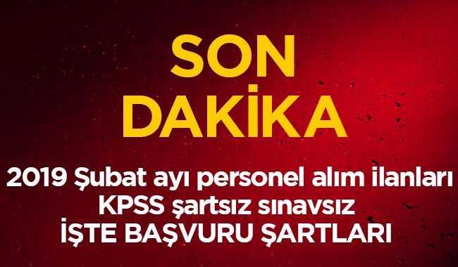 2019 ubat ay son dakika KPSS artsz snavsz ii kamu personeli memur alm bavuru artlar 