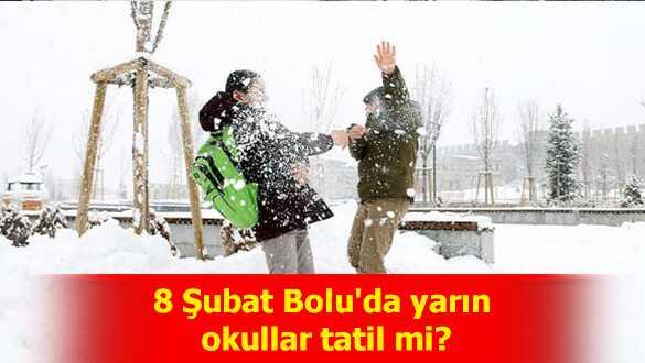 Bolu kar tatili haberleri Valilik aklamas 8 ubat Bolu'da bugn okullar tatil mi"
