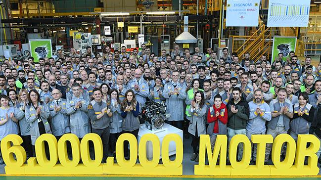 Oyak Renault Trkiyede 6 milyonuncu motorlarn rettiler