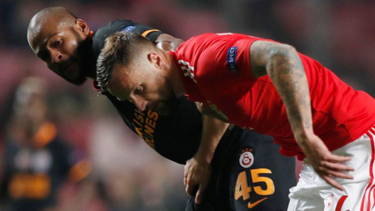 Galatasaray'n iei burnunda stoperi Marcao, Benfica manda da gz doldurdu