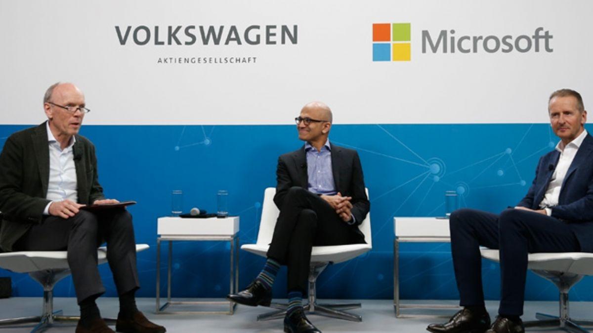 Volkswagen ile Microsoft otomobillerde bulut biliim ortakln yaygnlatrma karar ald