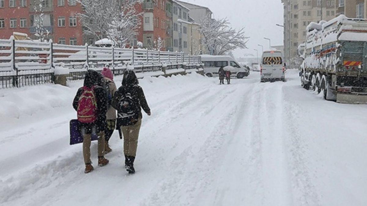 Ar ve Elaz'da okullar kar tatil edildi