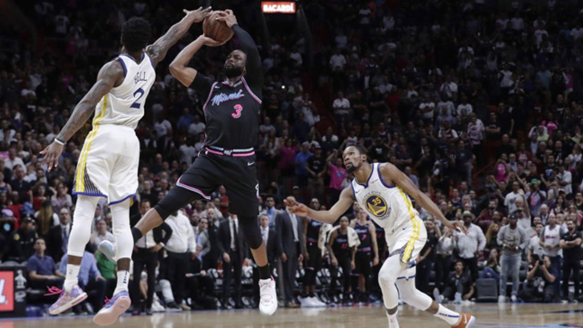 Miami Heat, son ampiyon Golden State Warriors' Dwyane Wade'in mucize lyle devirdi
