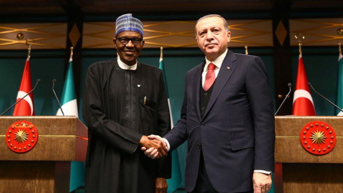 Cumhurbakan Erdoan Nijerya Cumhurbakan Buhari'yi kutlad