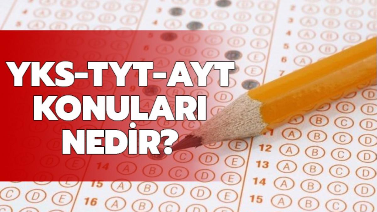 YKS TYT AYT bavuru creti nasl yatrlr" TYT AYT konular nedir"