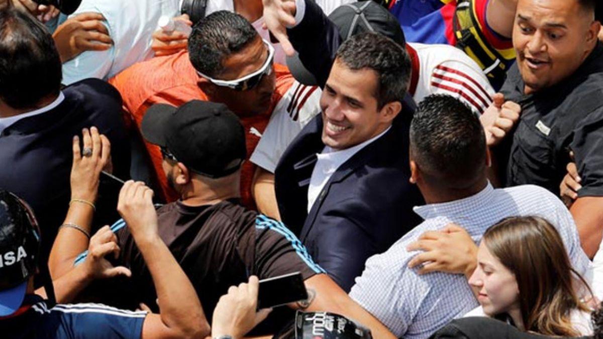 Juan Guaido, 11 gn sonra Venezuela'ya dnd