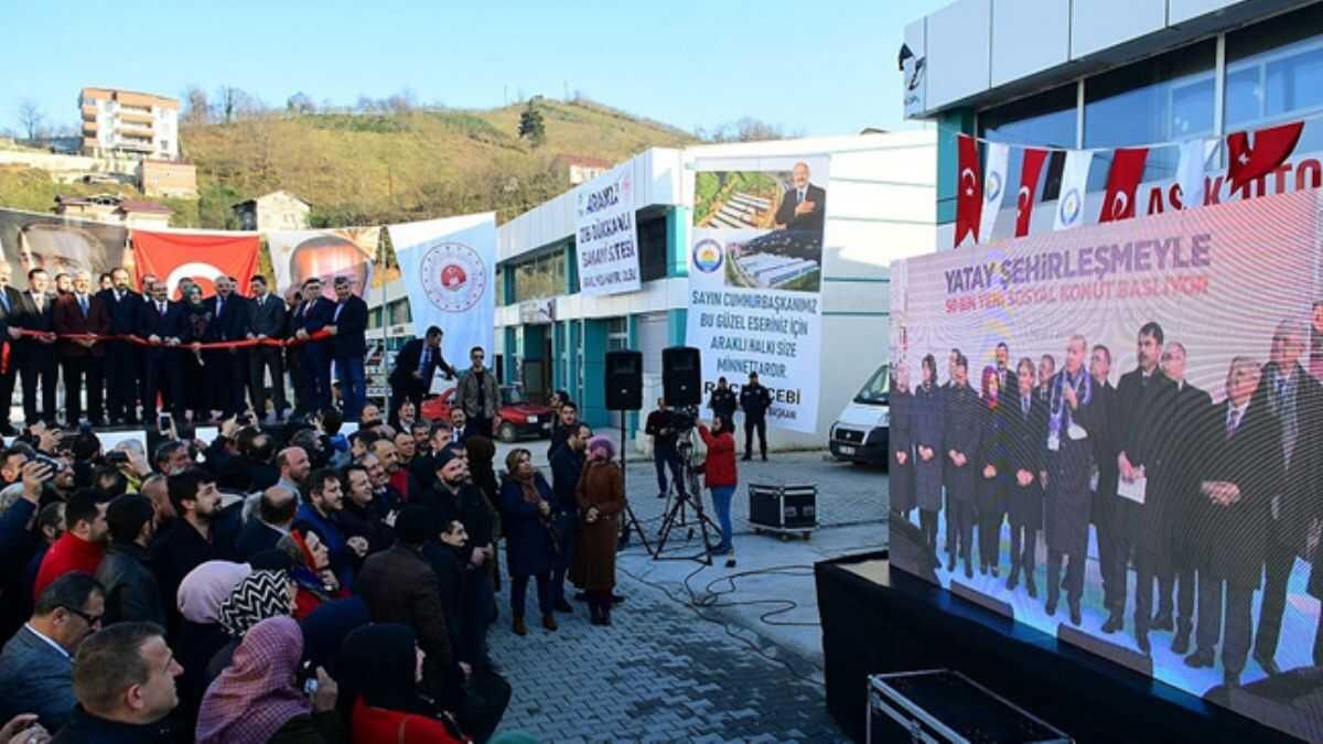 Trabzon'da TOK'nin ina ettii 60 milyon liralk yatrm hizmete ald