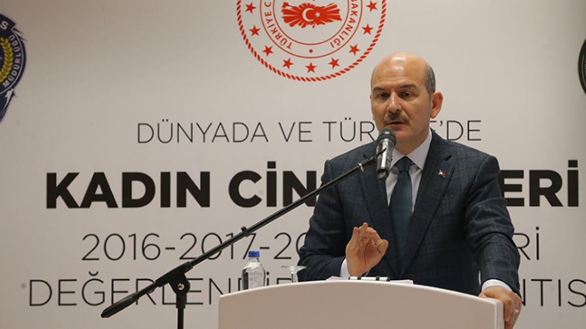 Bakan Soylu: Trkiye'de faili mehul kadn cinayeti yoktur