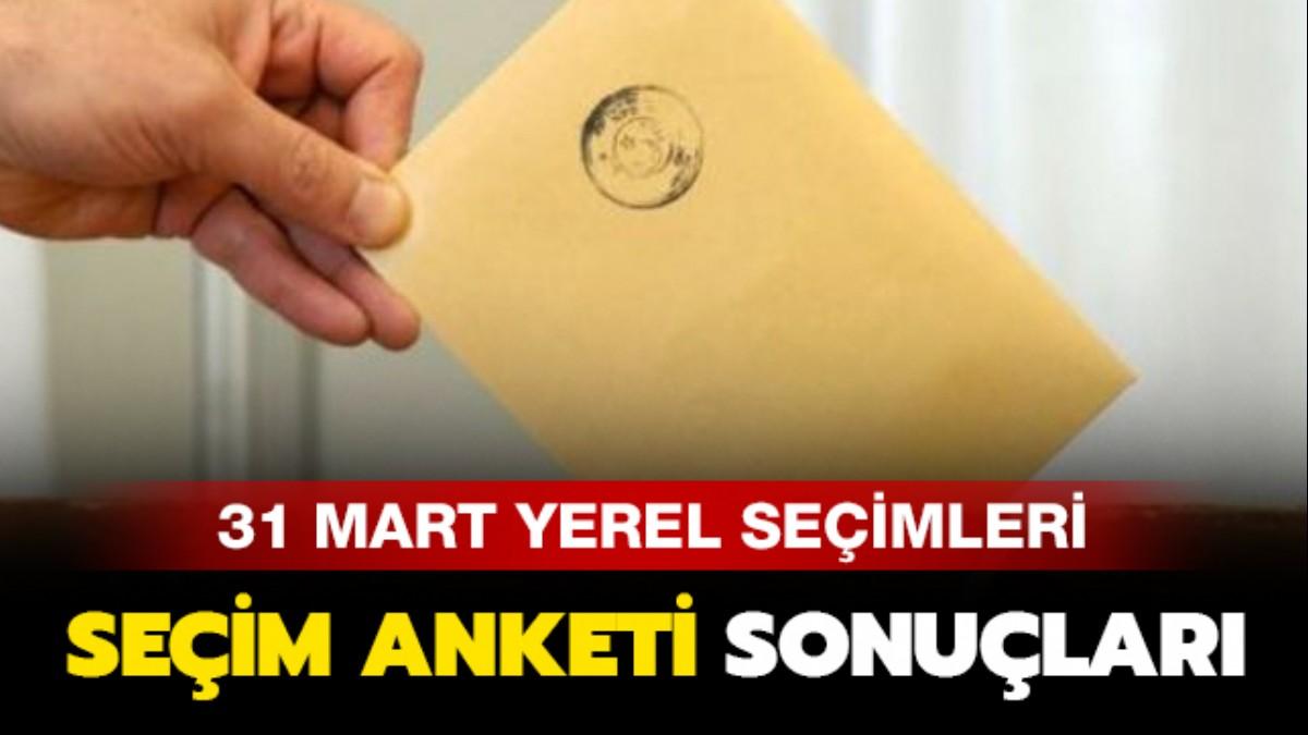 Yerel seim anket sonularnda son durum!