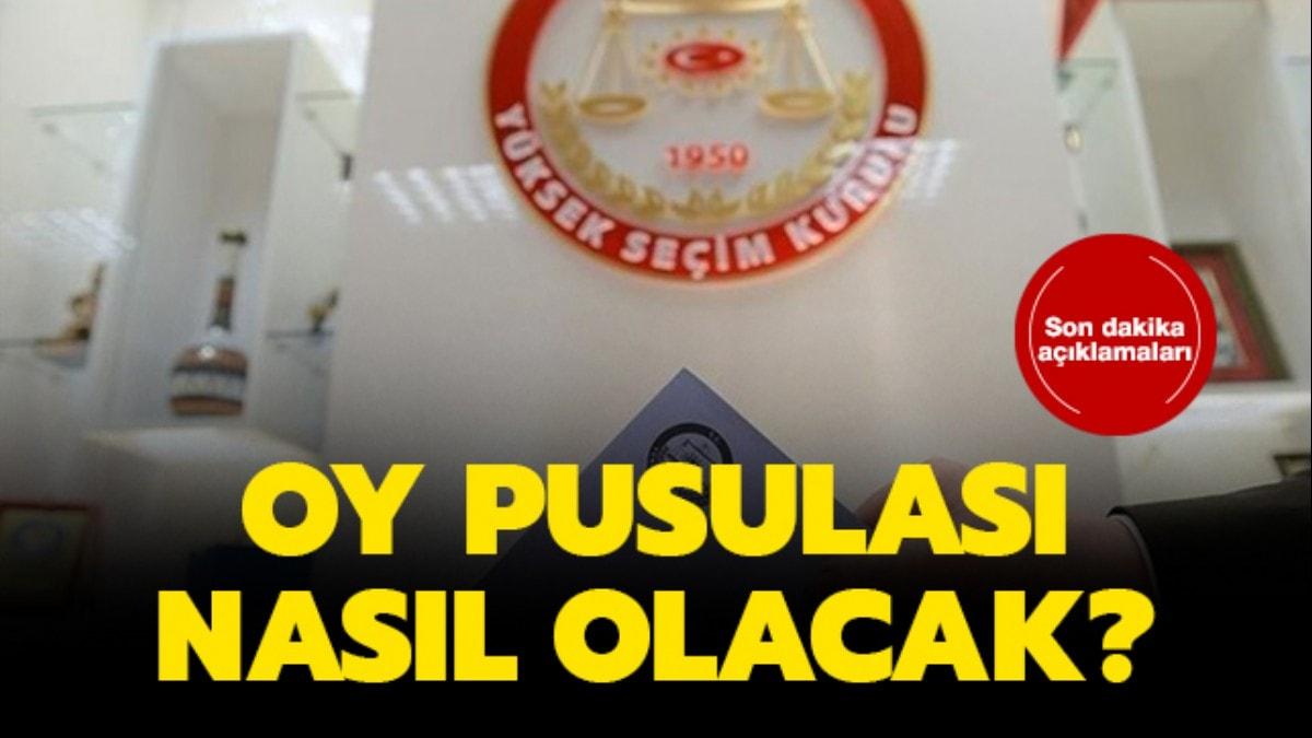 Oy pusulas nasl olacak, nasl oy kullanacam"