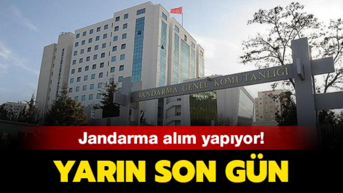 Jandarma alm bavurular iin son tarih ne zaman" Jandarma astsubay alm bavuru artlar neler" 