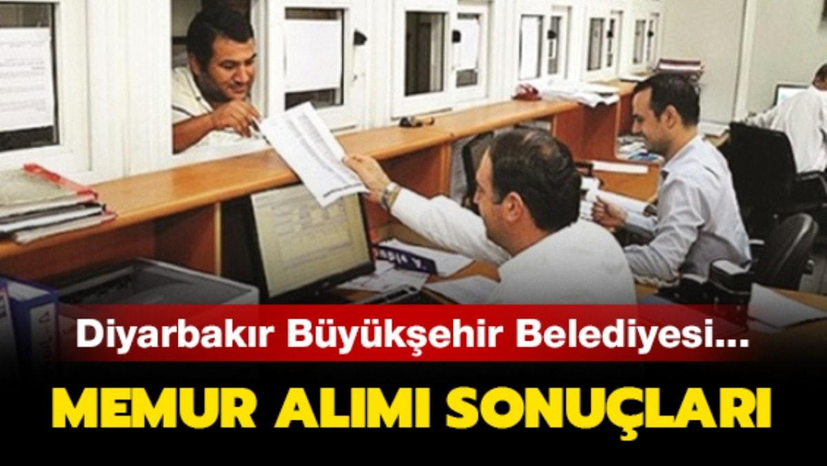 Diyarbakr Bykehir Belediyesi memur alm sonular akland m"