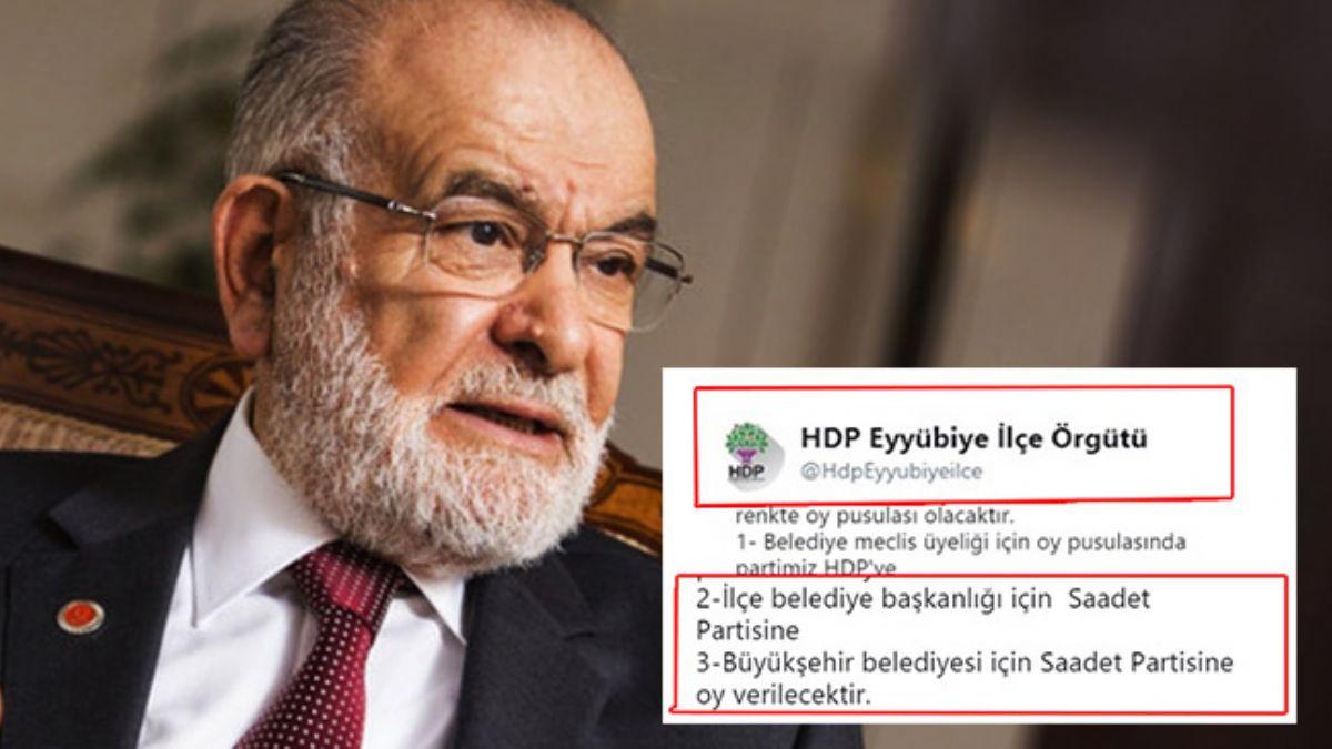 Terr destekisi HDP'nin SP ile kirli ittifak ortaya kt