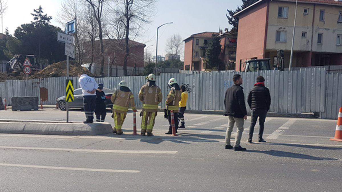 Kkekmece'de i makinesi doal gaz borusunu patlatt 