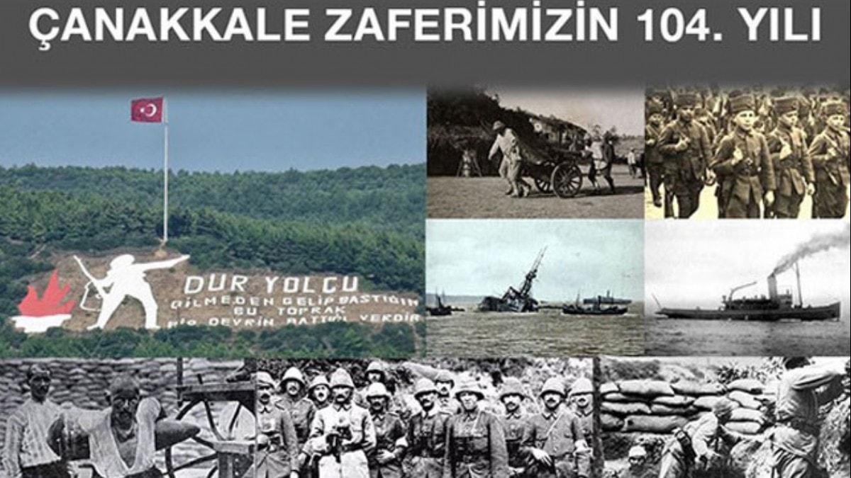 'anakkale Kahramanlarmz saygyla ve kranla yad ediyoruz'