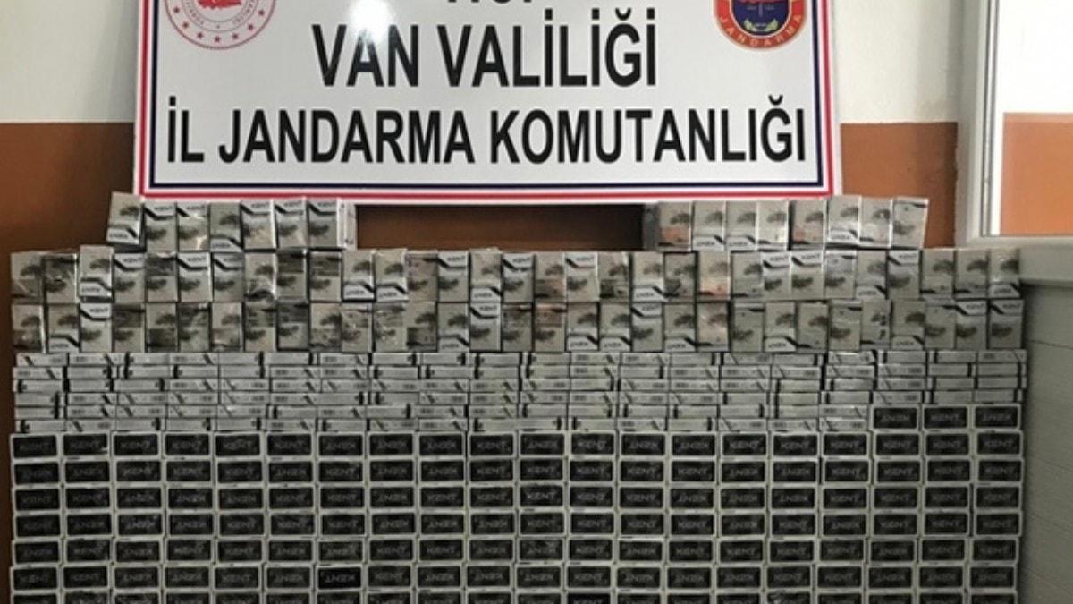 Vanda 4 bin 180 paket kaak sigara ele geirildi