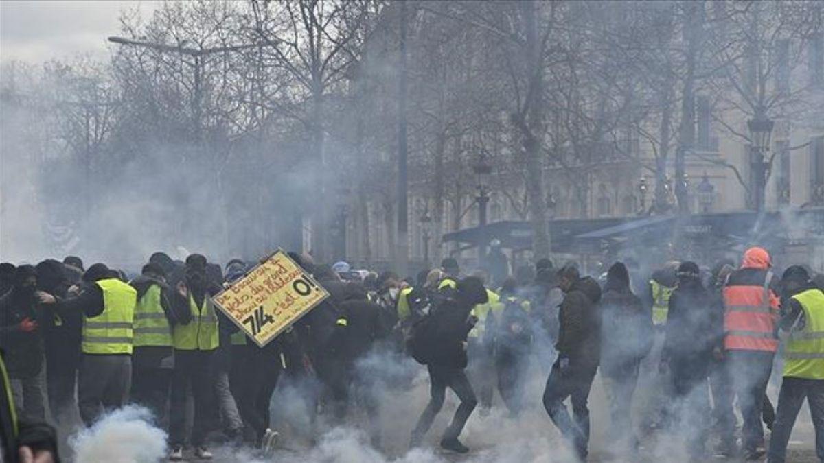Macron ynetimi, Sar Yelekliler protestolarn yasaklyor