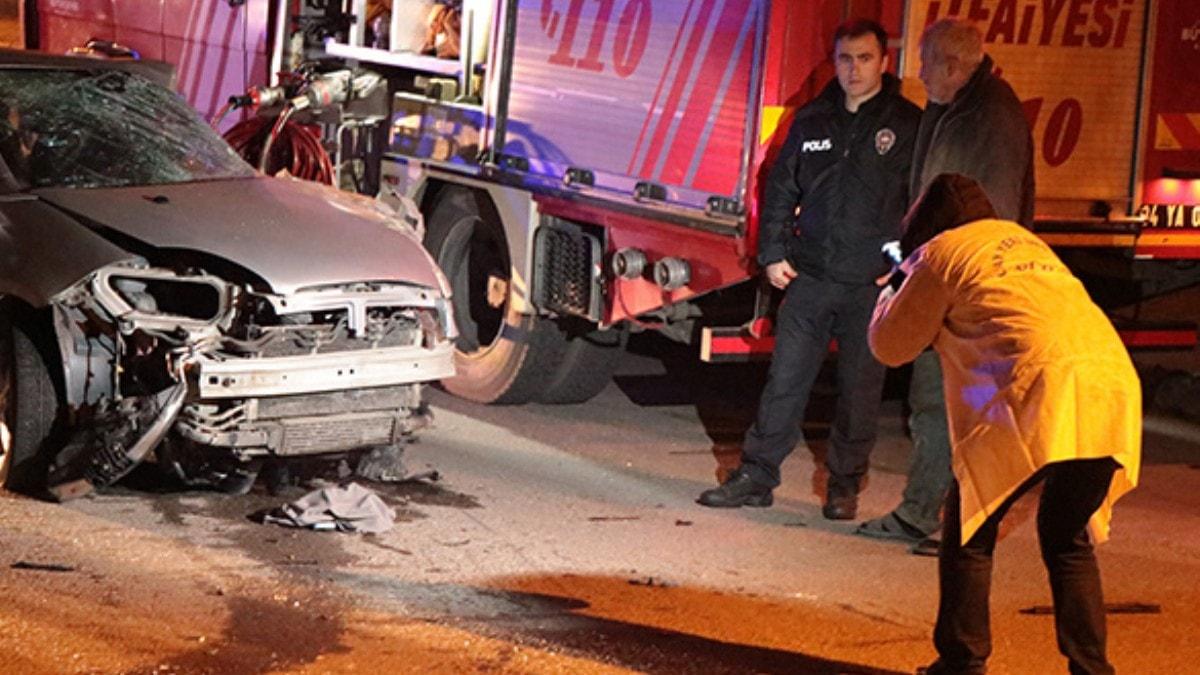 Pendikte otomobil ile kamyon kafa kafaya arpt: 2 l  