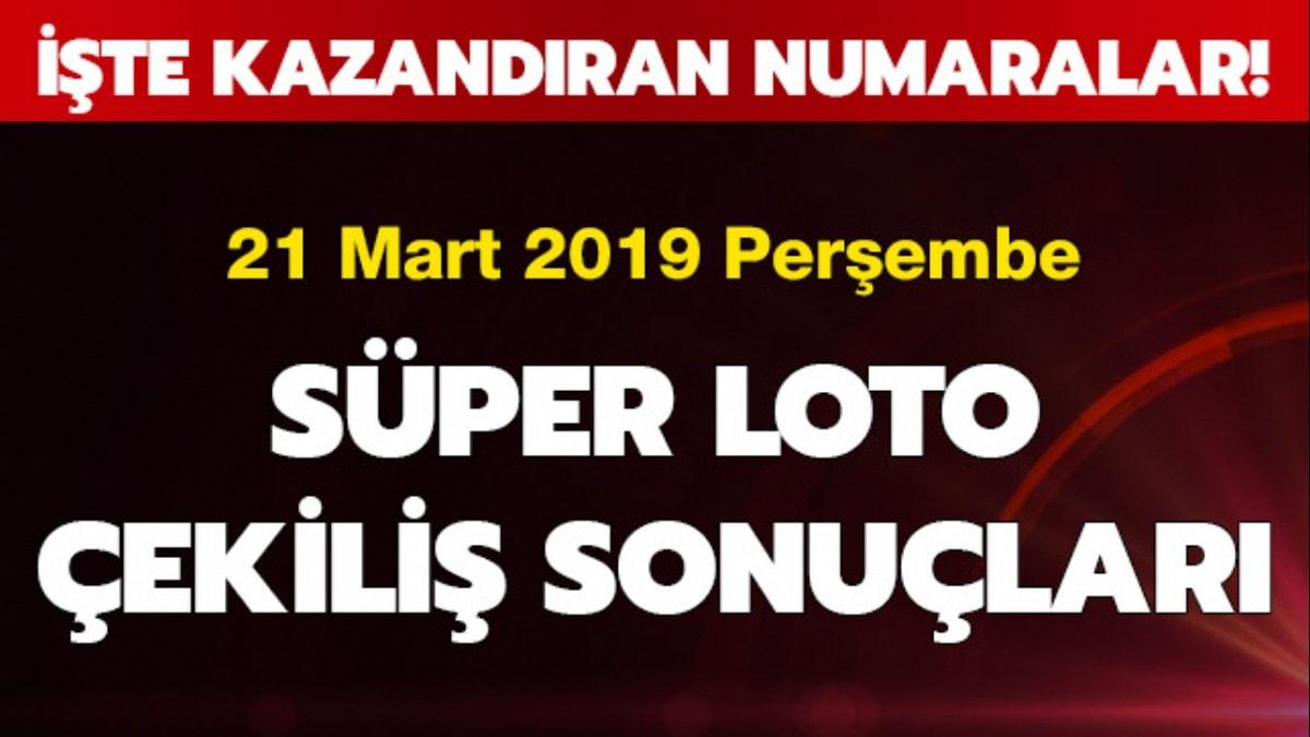 Sper Loto 21 Mart 2019 ekili sonular!