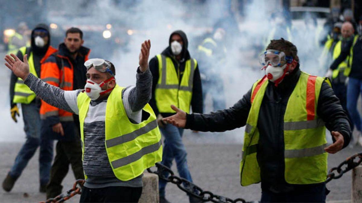 Fransa ileri Bakan: Sar yelekliler eylemlerinde 233 kii gzaltna alnd