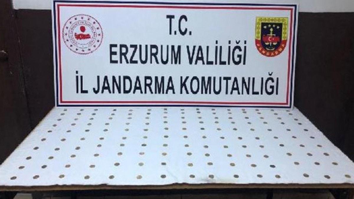 Erzurum'da Venedik dnemine ait 150 sikke ele geirildi