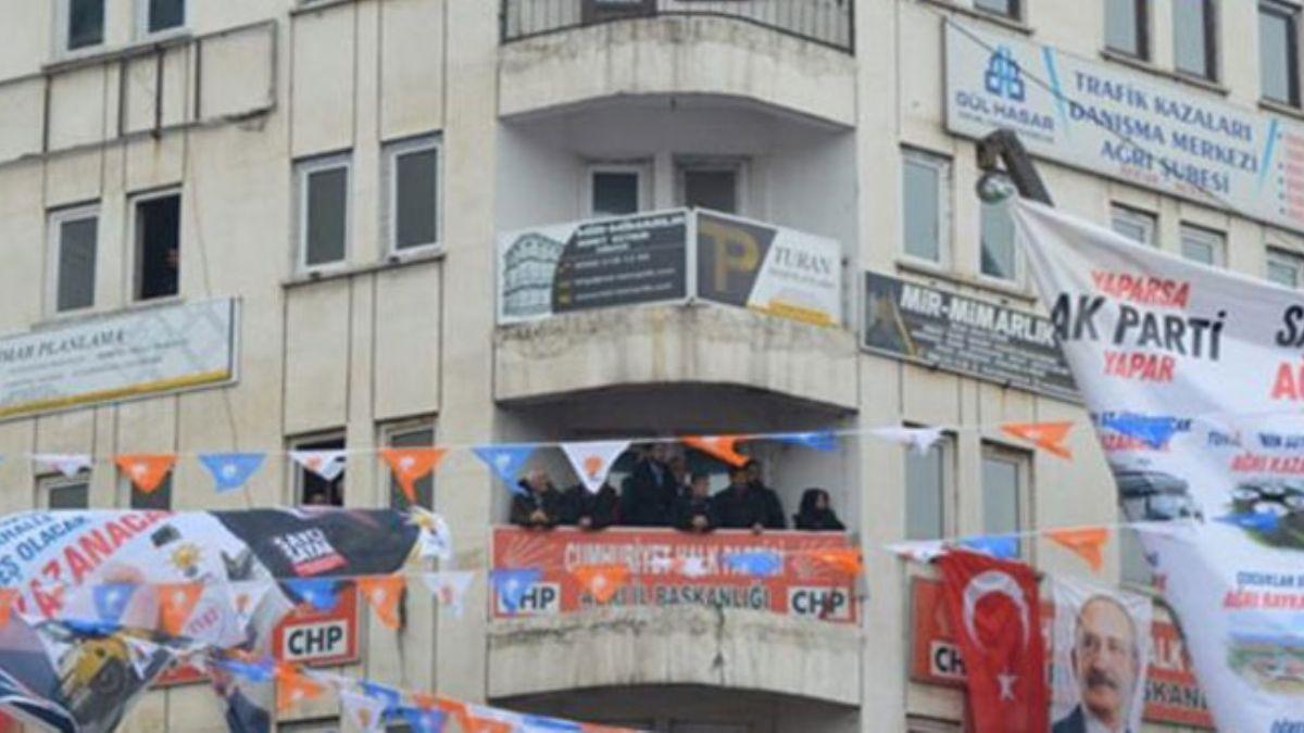 CHP'li bakan aday Erdoan' balkondan takip etti
