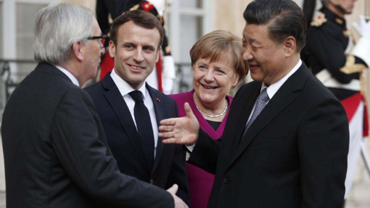 Avrupal liderler Paris'te in Devlet Bakan Jinping ile grt