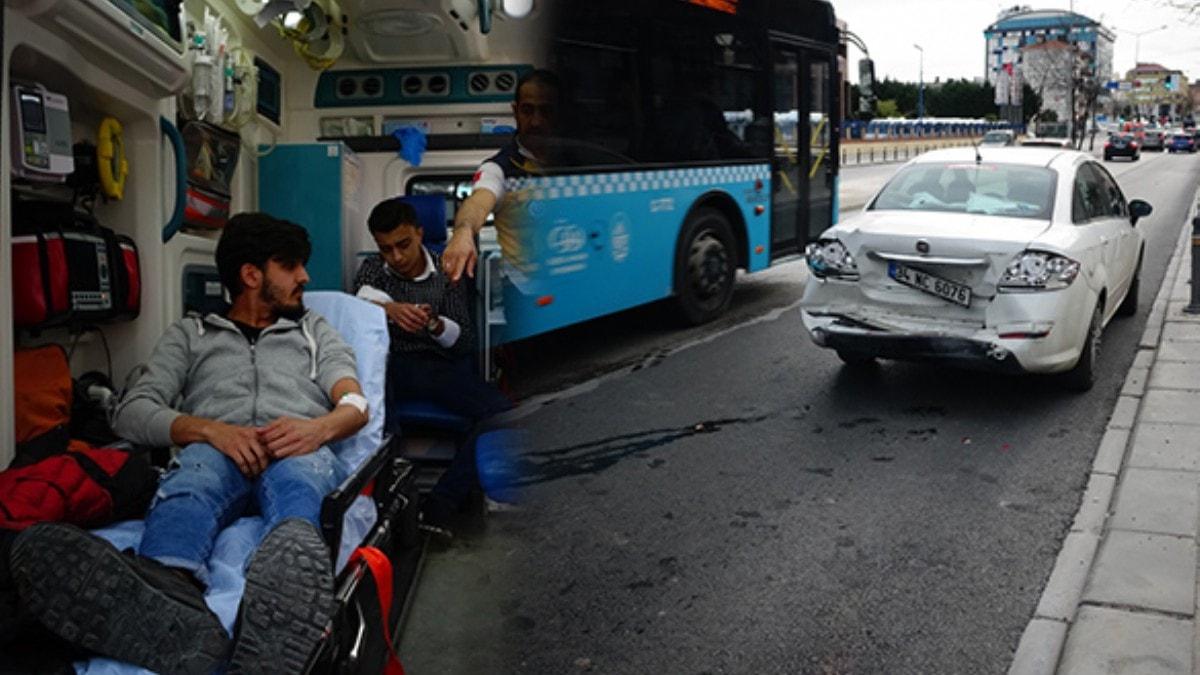 Pendik'te park halindeki araca hzla arpan ara kamerada