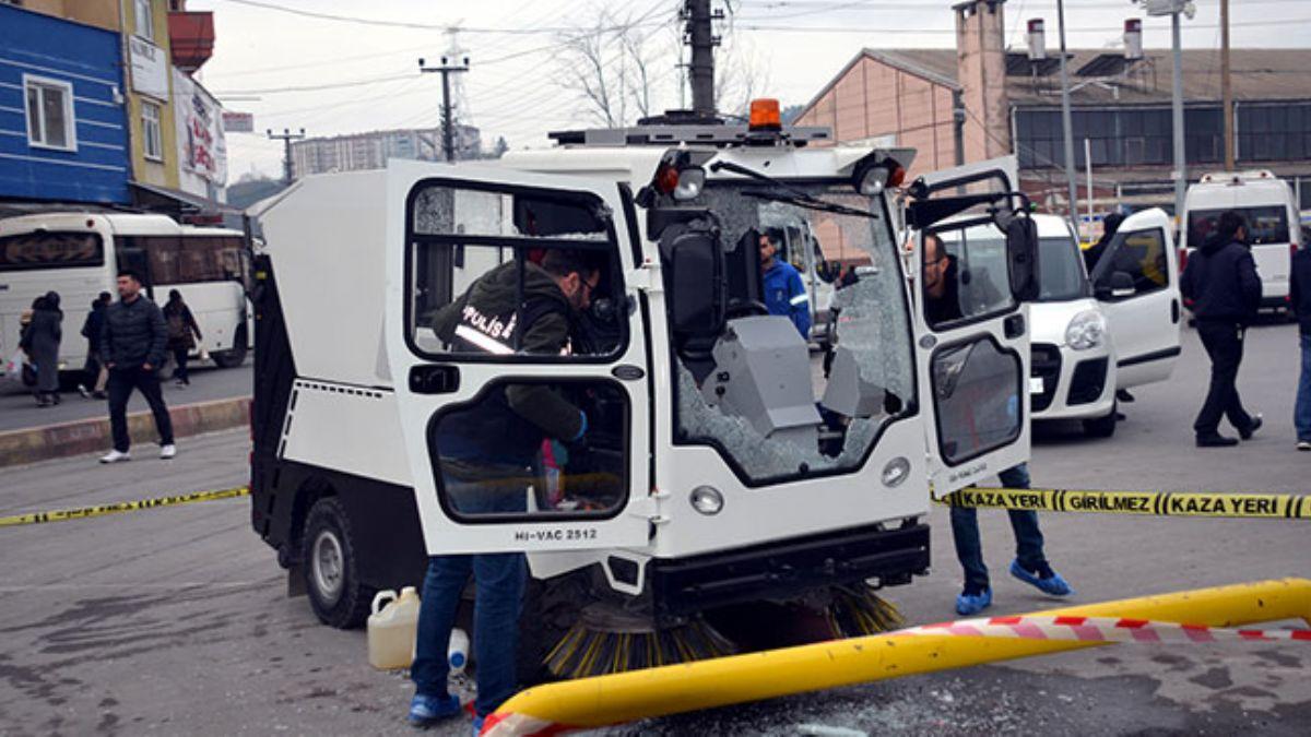 Zonguldak'ta cinayet! Belediye iisi, mesai arkadana sokak ortasnda kurun yadrd