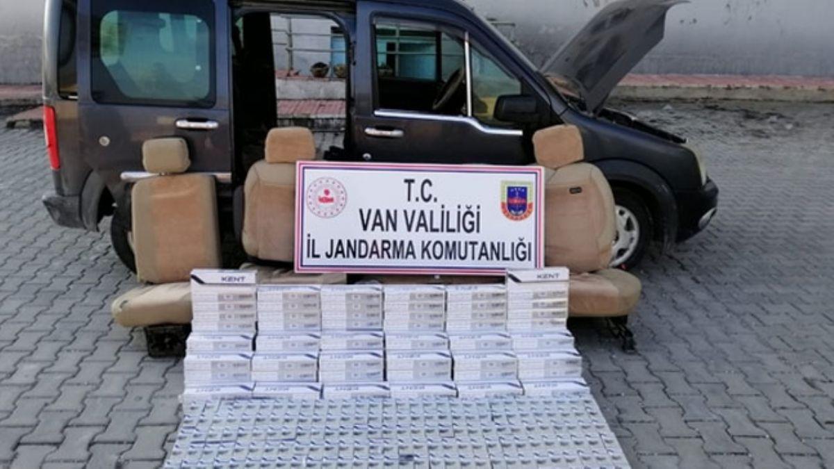 Vanda sigara kaakl: 2 bin 934 paket kaak sigara ele geirildi