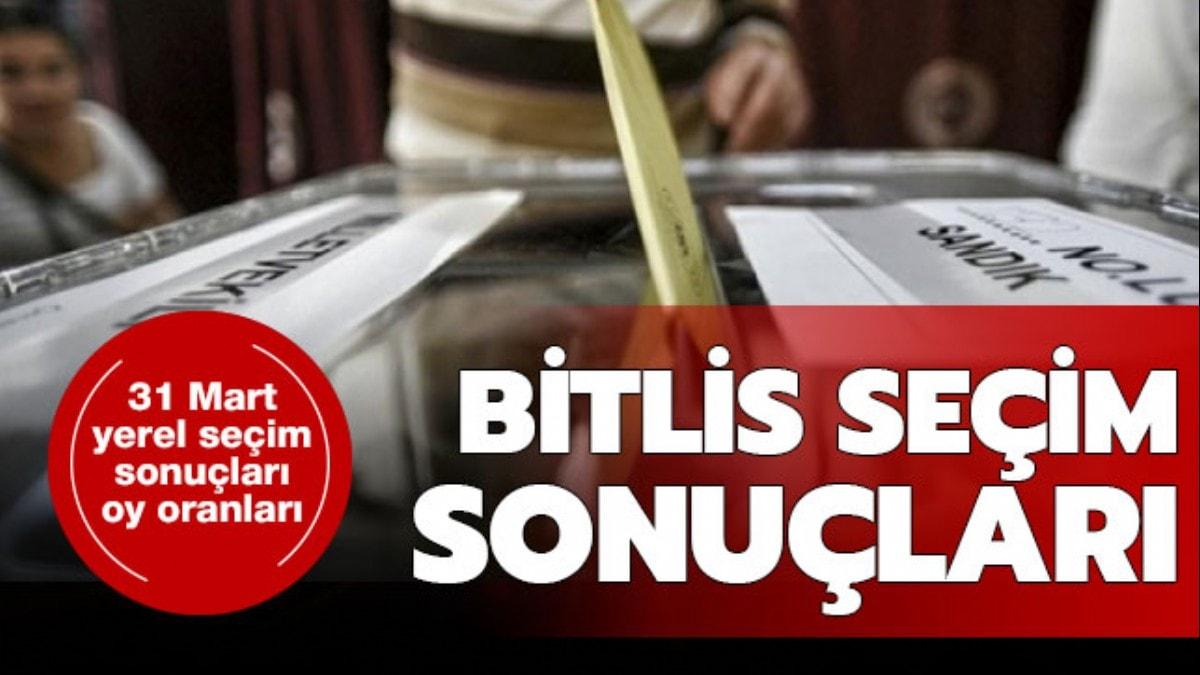 Bitlis seim sonular: Trkiye geneli yerel seim sonular oy oranlar (Canl yayn)